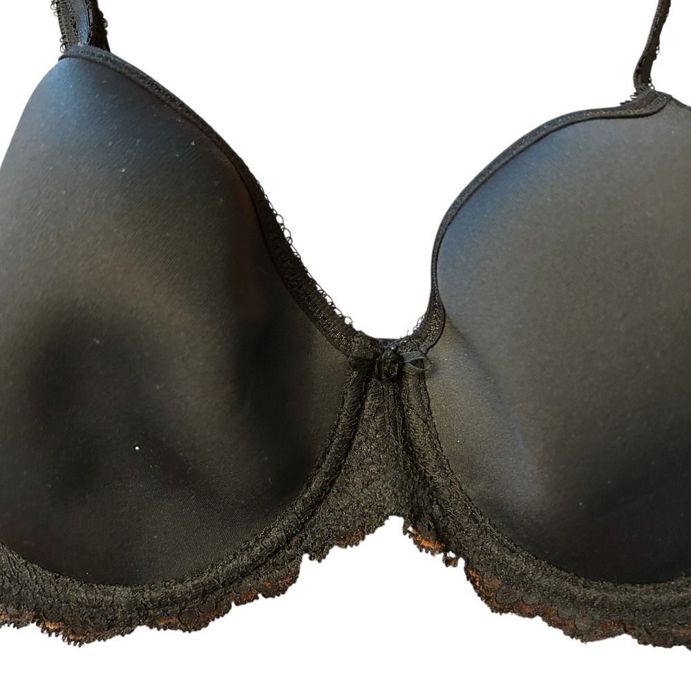 Wacoal Bra 32DD Black "Seduction Spacer" Underwire T Shirt Bra #853255‎ Opaque - Picture 6 of 10